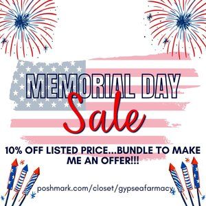 MEMORIAL DAY SALE!!!